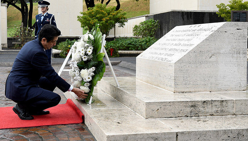 Japonya Başbakanı Abe Pearl Harborda