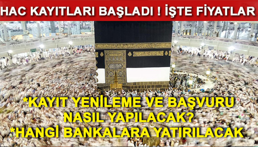 2017 Hac kayıt başvuruları devam ediyor Kayıt sorgulama ve yenileme işlemi
