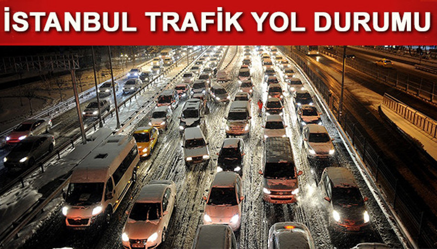 İstanbul trafiğinde son durum İşte İstanbulda yol durumu 30.12.2016 (CANLI)