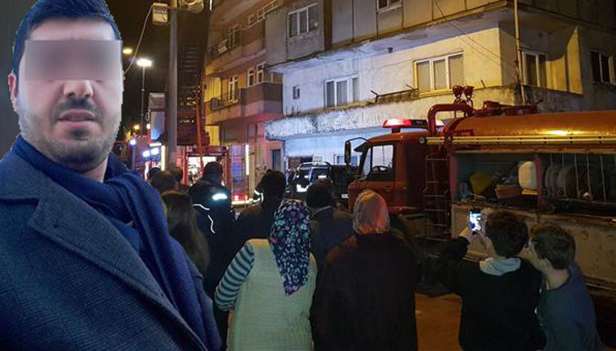 Sevgilisinin adını mumlarla yazmak isterken evi yaktı
