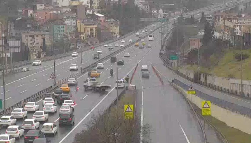 Son dakika:15 Temmuz Köprüsü’nde iki şerit trafiğe kapatıldı