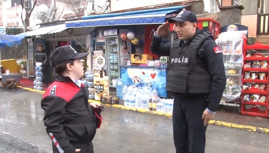 Down sendromlu Metinin polislik hayali gerçek oldu