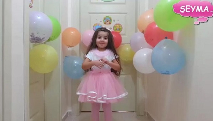 Balon patlatarak renkleri öğrenme