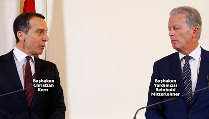 Avusturya Başbakanı ile yardımcısı açıkladı