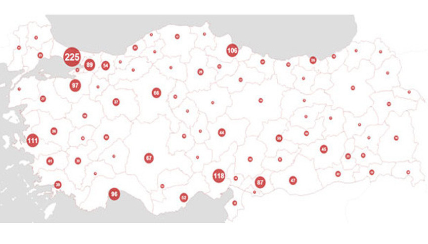İşte Türkiye’nin cinayet haritası