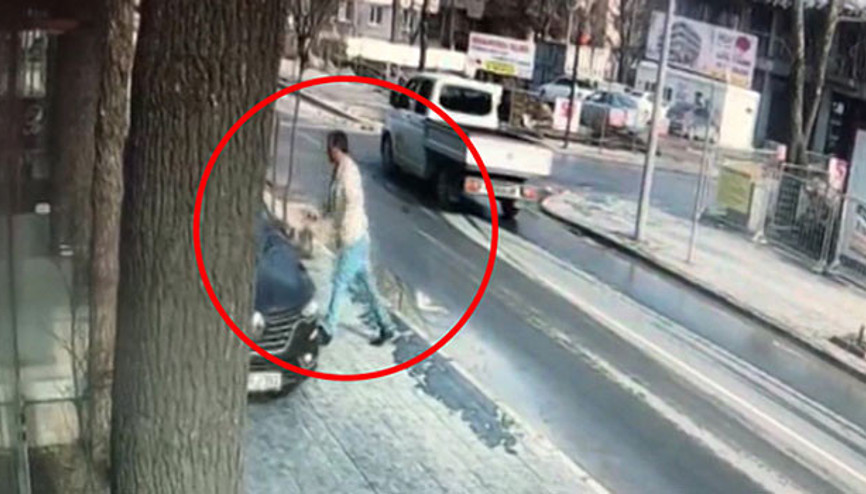 Kaldırımda yürürken az kalsın canından oluyordu