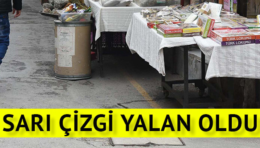 Kemeraltında ne sarı çizgi kaldı ne kural