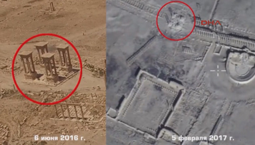 Rusya yayınladı İşte Palmiranın son görüntüleri Rusya yayınladı İşte Palmiranın son görüntüleri