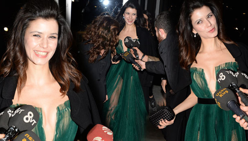 Beren Saat soğuğa aldırmadı