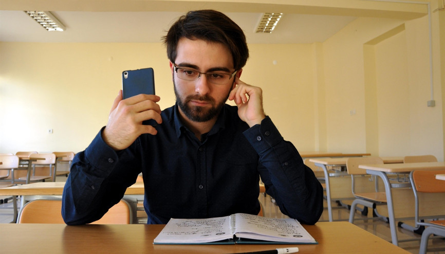 ‘Ses kaydı’yla üniversiteli oldu