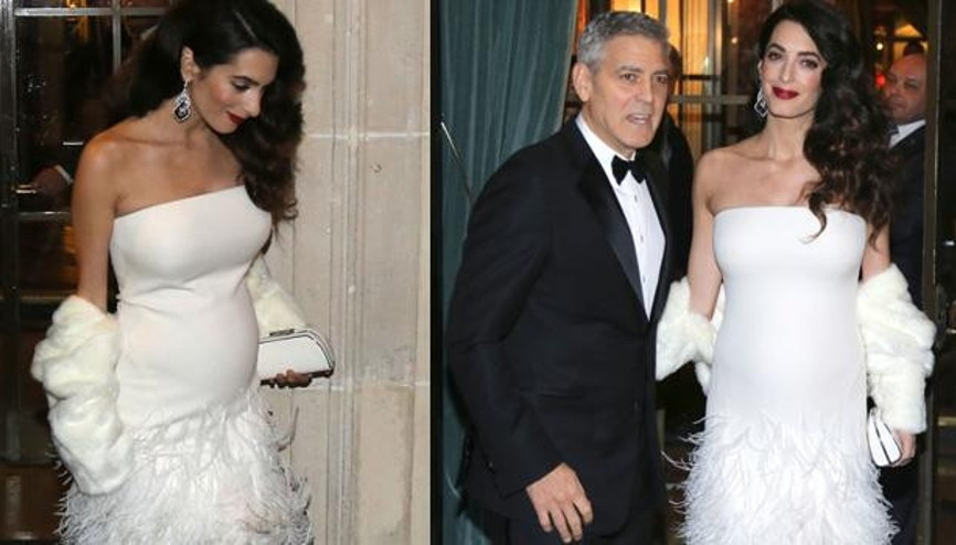 Clooney çiftinin ikizleri göründü