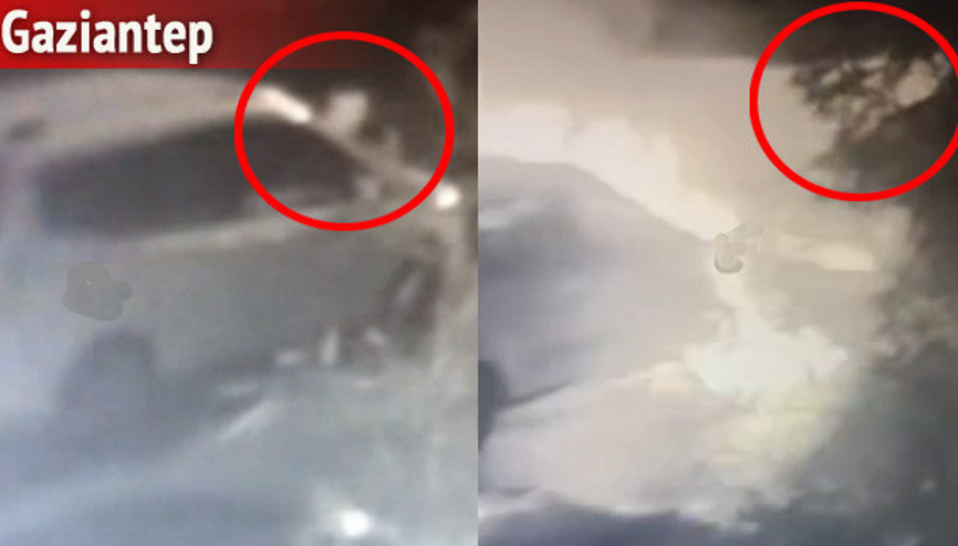 Otomobili kundaklarken kendi de yandı