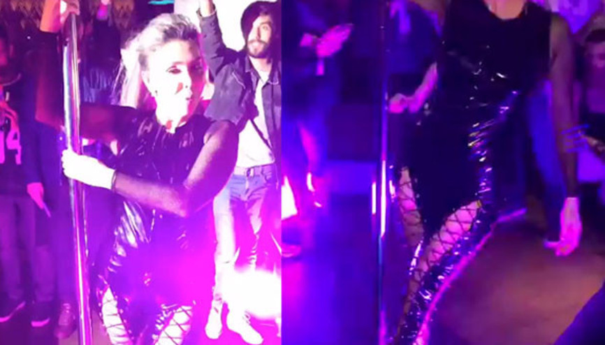 Yonca Evcimikten 40.yıla özel direk dansı