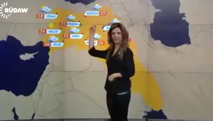 Barzaniye yakınlığıyla bilinen Rudaw kanalında harita skandalı Barzaniye yakınlığıyla bilinen Rudaw kanalında harita skandalı