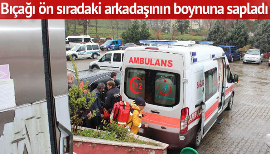 Sınıfta dehşet Derste cinnet getirdi