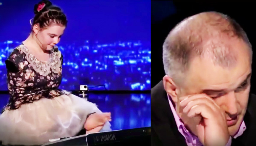 Engelli kızın sergilediği performans gözyaşlarına boğdu