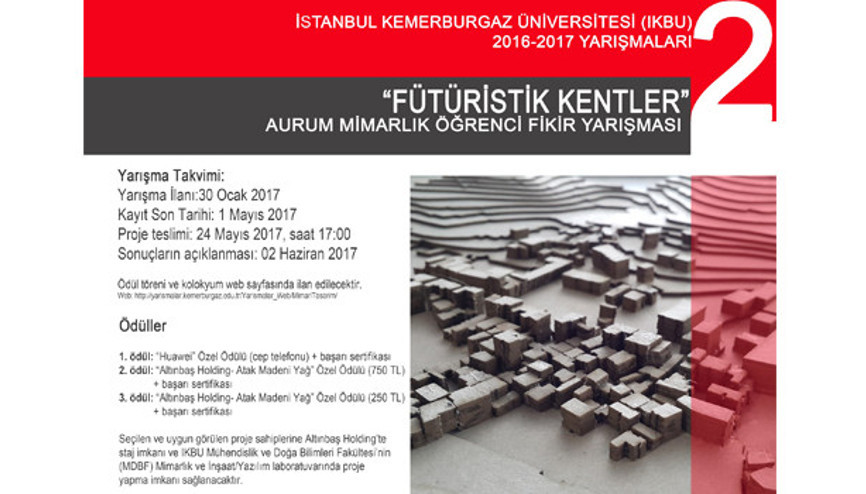 Fütüristik kentler için fikirler yarışacak