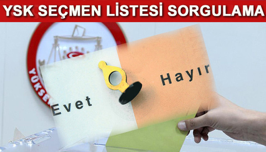 YSK seçmen sandık sorgulama işlemi - Nerede oy kullanacağım