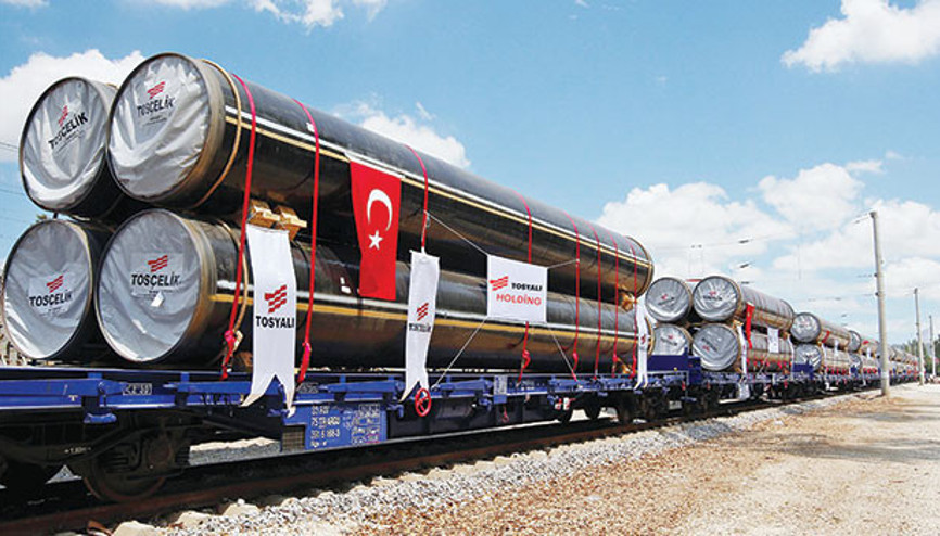 TANAP’a 475 km boru teslim etti