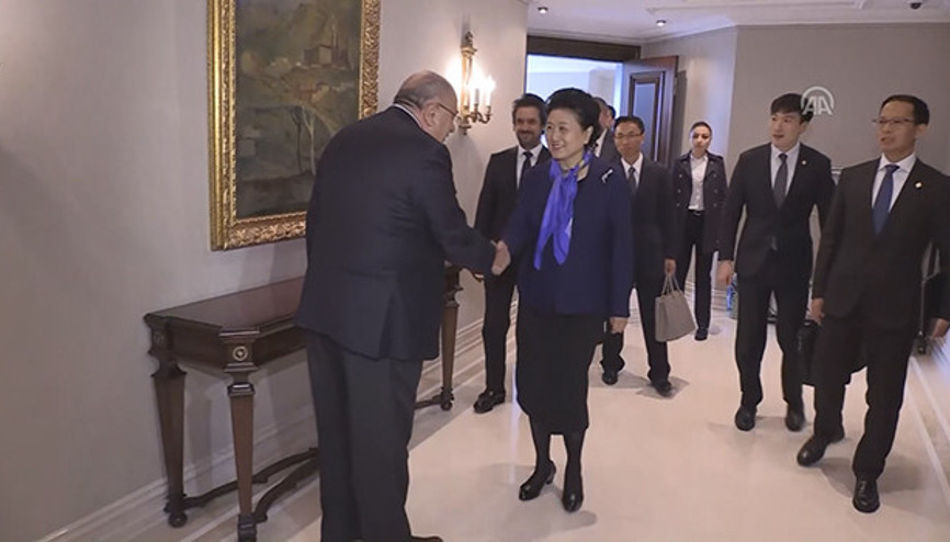 Türkeş, Çin Halk Cumhuriyeti Başbakan Yardımcısı Yandongu kabul etti