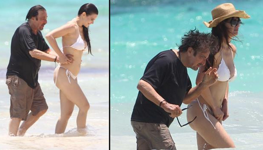 77nci yaşını genç sevgilisiyle kutladı