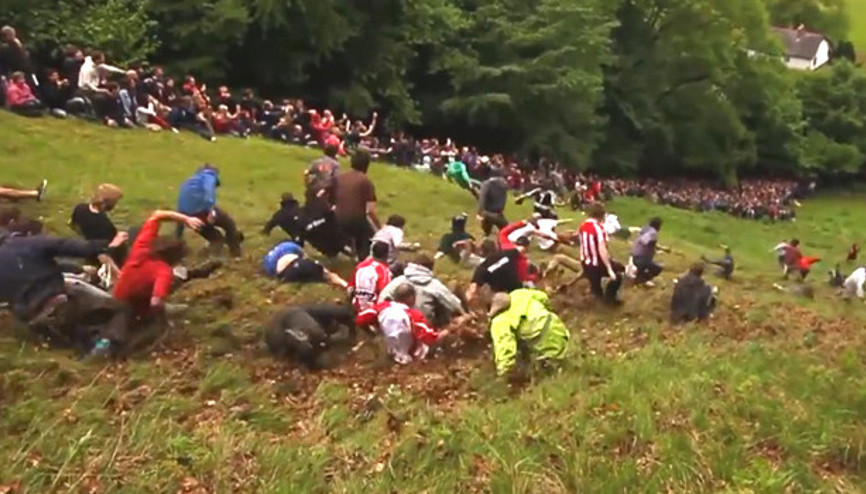 Peynir peşinde koşulan festival Peynir peşinde koşulan festival