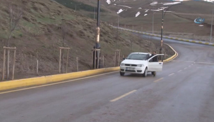 Erzurumda gizemli yol