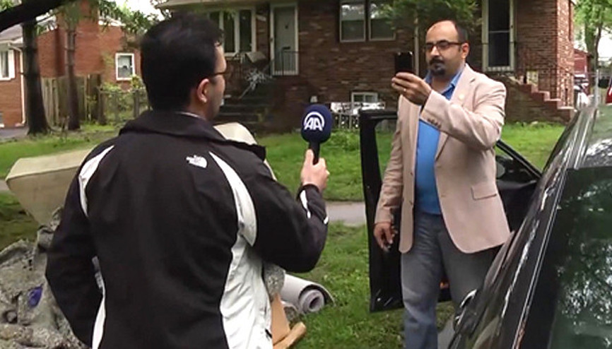 FETÖ firarisi Emre Uslu Virginiada görüntülendi