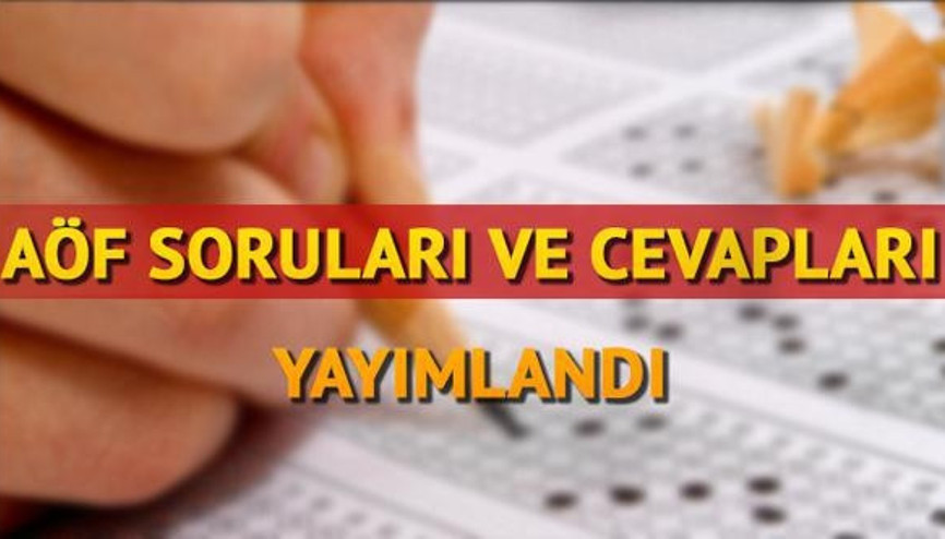 AÖF sınav sonuçları açıklandı mı AÖF ne zaman açıklanır