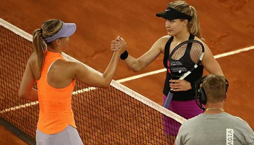 Bouchard, eleştirdiği Sharapovayı yendi