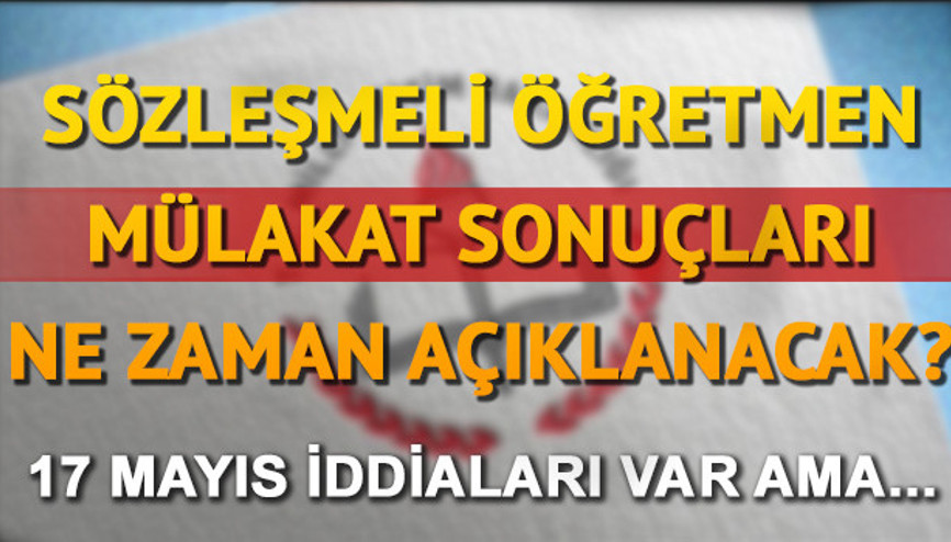 Sözleşmeli öğretmen mülakat sonuçları için büyük iddia MEB açıklamasına göre... Sözleşmeli öğretmen mülakat sonuçları için büyük iddia MEB açıklamasına göre...