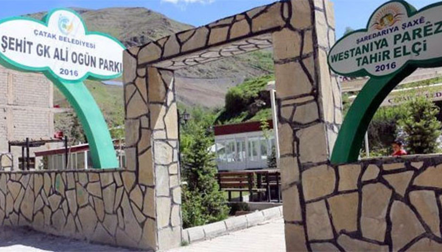 Kayyum atanan Van’ın Çatak belediyesi, Tahir Elçinin ismini parktan sildi