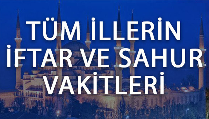 İftar saatleri Diyanet bilgisi İftara ne kadar kaldı
