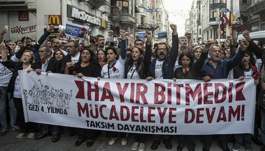 Gezi Parkı eylemleri 4. yılında Beyoğlunda anıldı