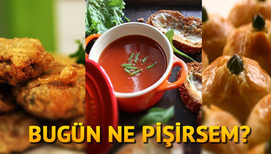 Bugün ne pişirsem İftar menülerinde bugün:  Domates çorbası, limonlu şekerpare…