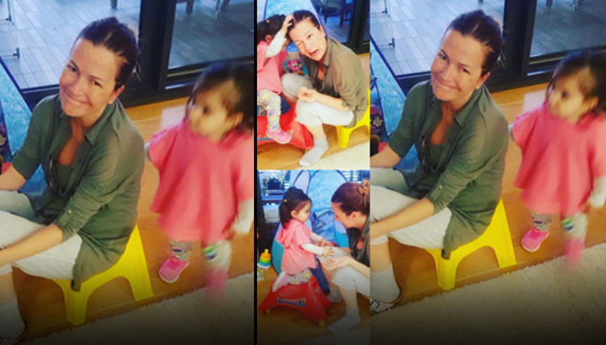 O şimdi çocuk büyütüyor