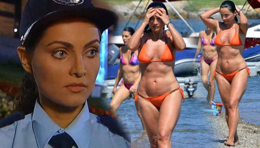 Betül Şahin tatilde