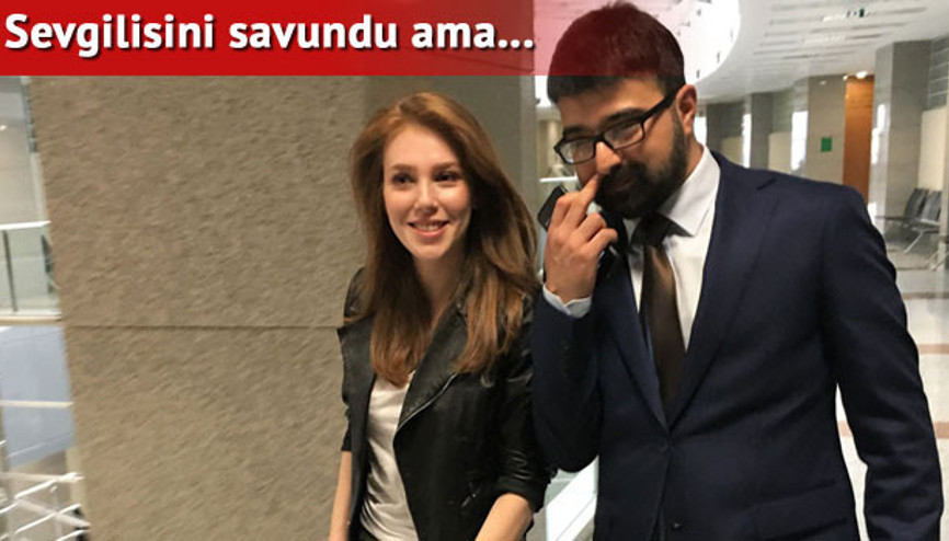 Elçin Sangu adliye koridorlarında