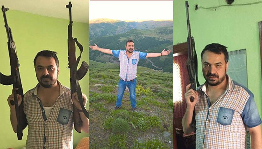 Suikast sanığı kalaşnikofla poz verdi