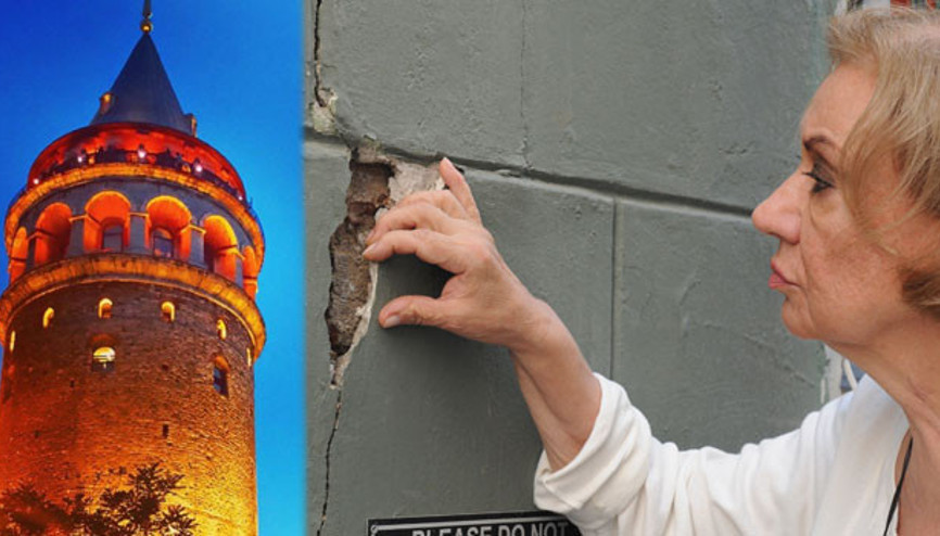 Galata’da çatlak paniği: Çökmesinden korkuyoruz