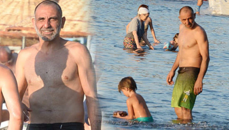 Halk plajını tercih etti