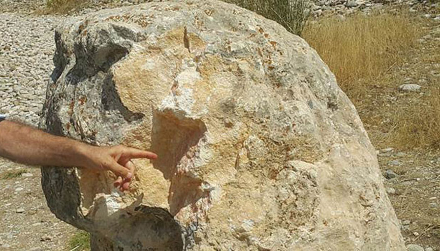 2 bin yıllık aslan heykeli tahrip edildi