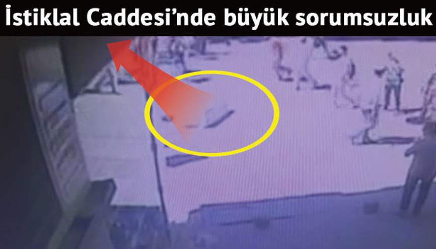 İstiklal Caddesi’nde büyük sorumsuzluk... Mucize kurtuluş