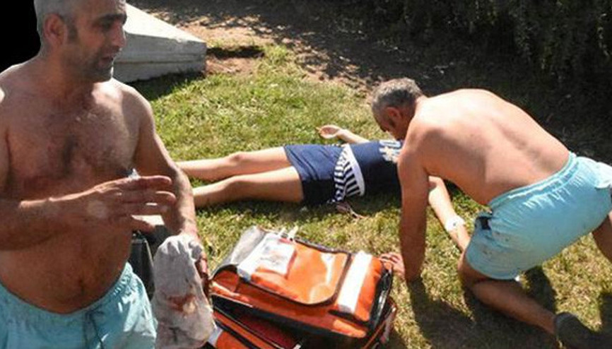 İlk müdahaleyi gözyaşlarıyla yaptı