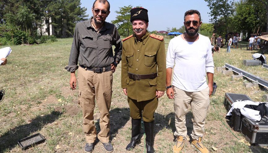 Başkan Recep Gürkan, Vecihi Hürkuş’un öğretmenini oynadı