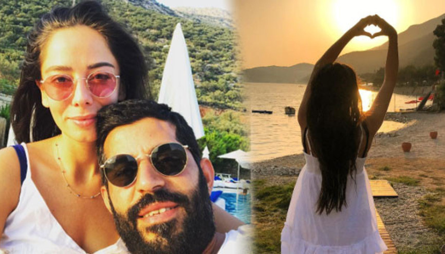 Balayından ilk poz geldi