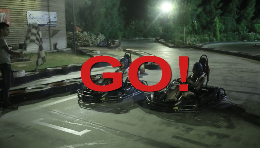 Go kart yarışı yaptık - Yersen