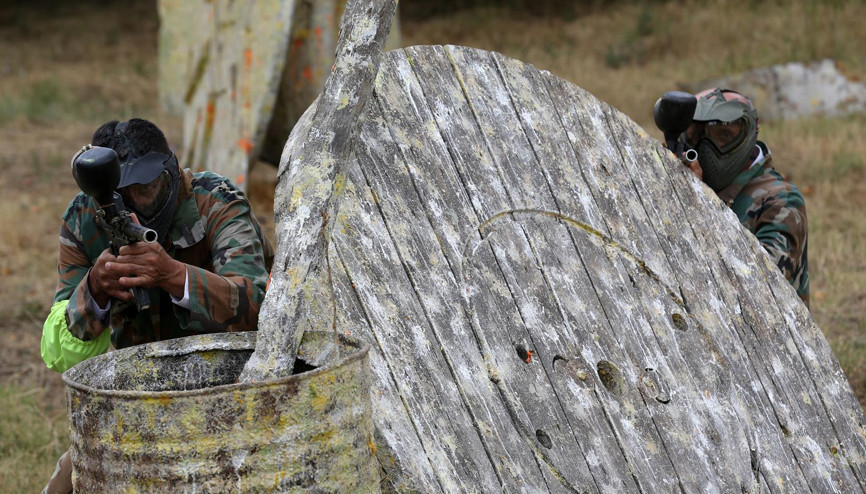 Kıbrıs gazilerinin ‘paintbal’ heyecanı