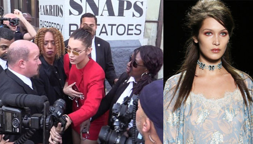 Ünlü model korumayla tartıştı: Dokunma ona