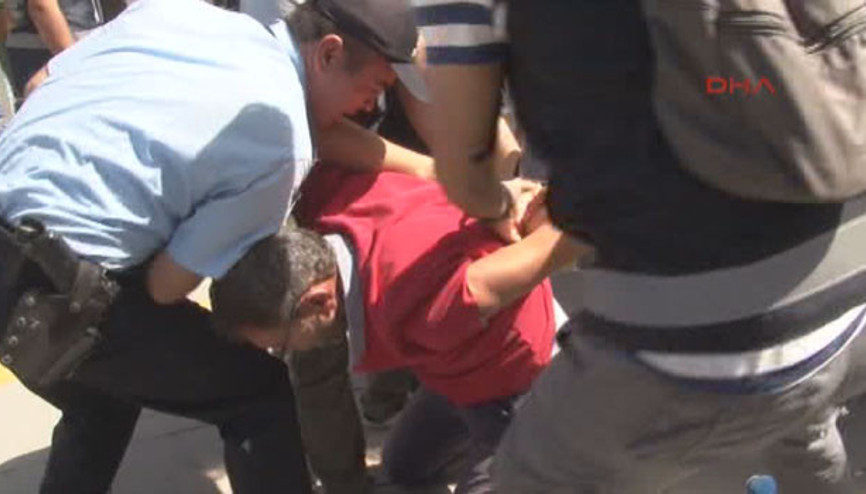 Gülmen ve Özakça davası öncesi polis müdahalesi